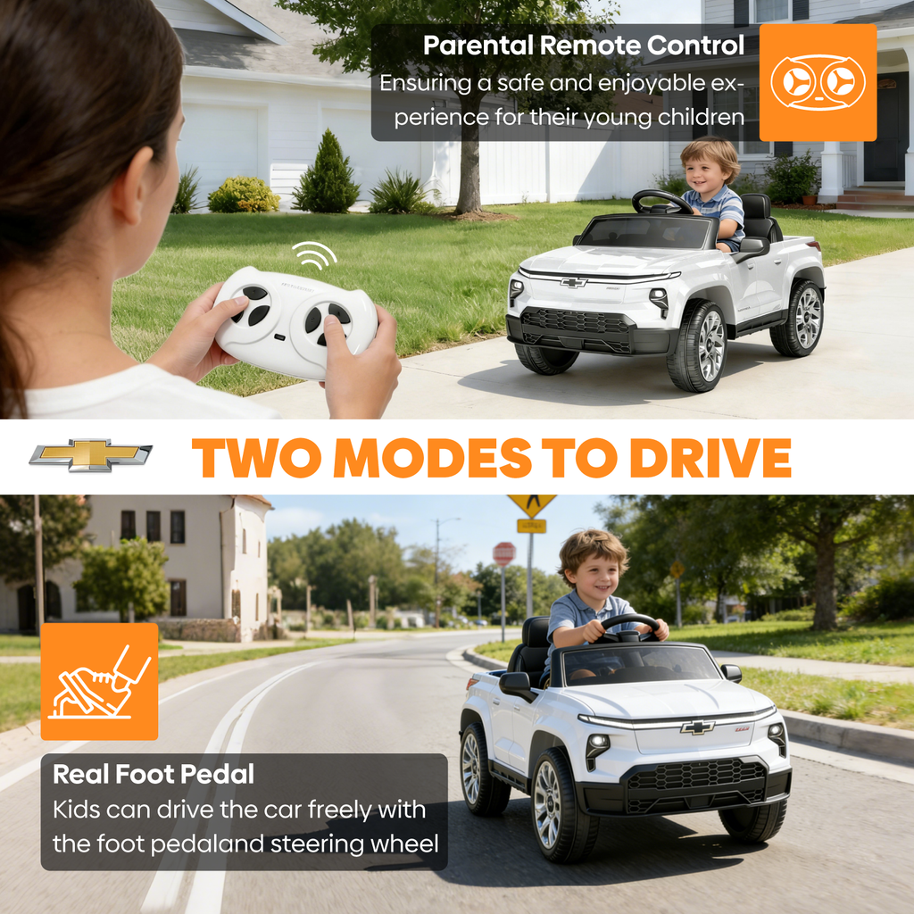 OROFULL 24V Licensed Chevrolet Electric Ride On Car with Remote, LED Lights, MP3, Safety Belt for Toddlers, Boys and Girls,Pink