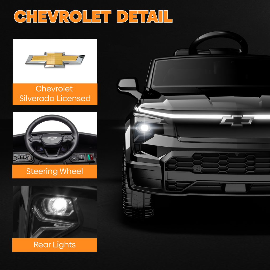 OROFULL 24V Licensed Chevrolet Electric Ride On Car with Remote, LED Lights, MP3, Safety Belt for Toddlers, Boys and Girls,Pink
